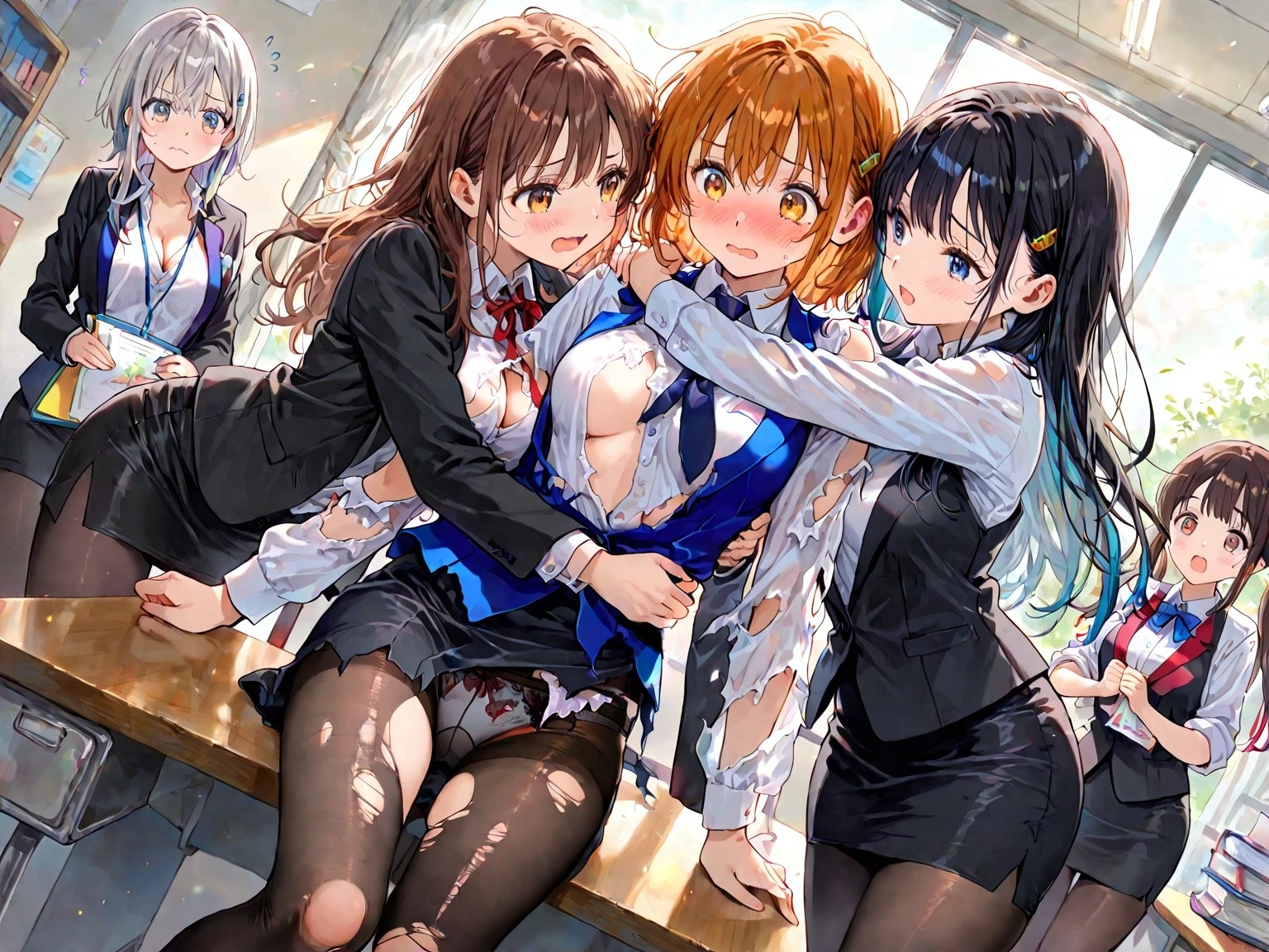 黒タイツ美少女イラスト集1OL編 画像3