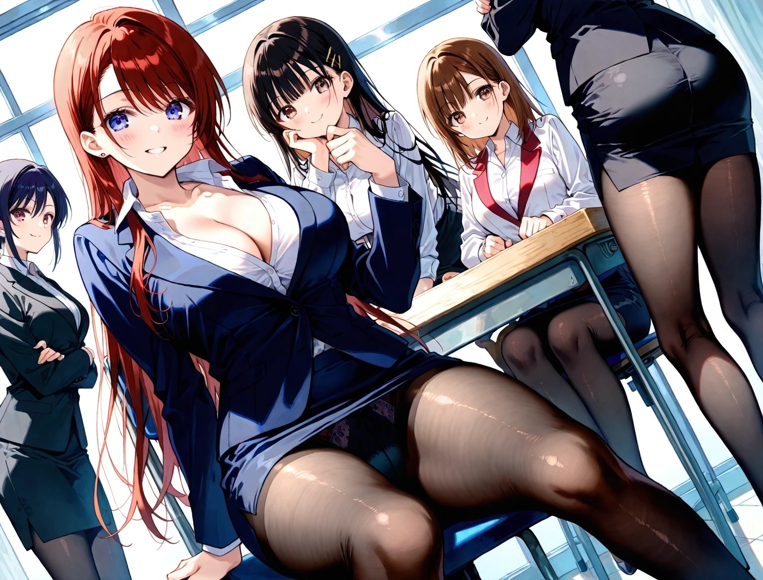 黒タイツ美少女イラスト集1OL編 画像4