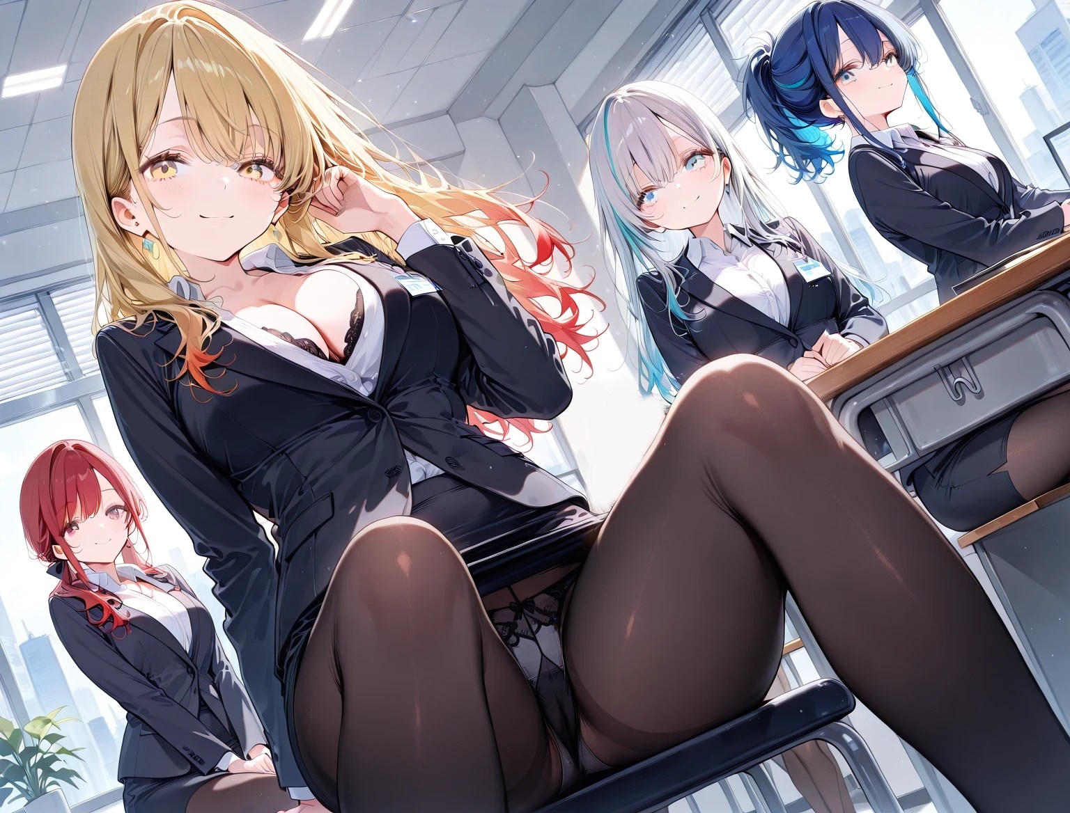 黒タイツ美少女イラスト集1OL編 画像5