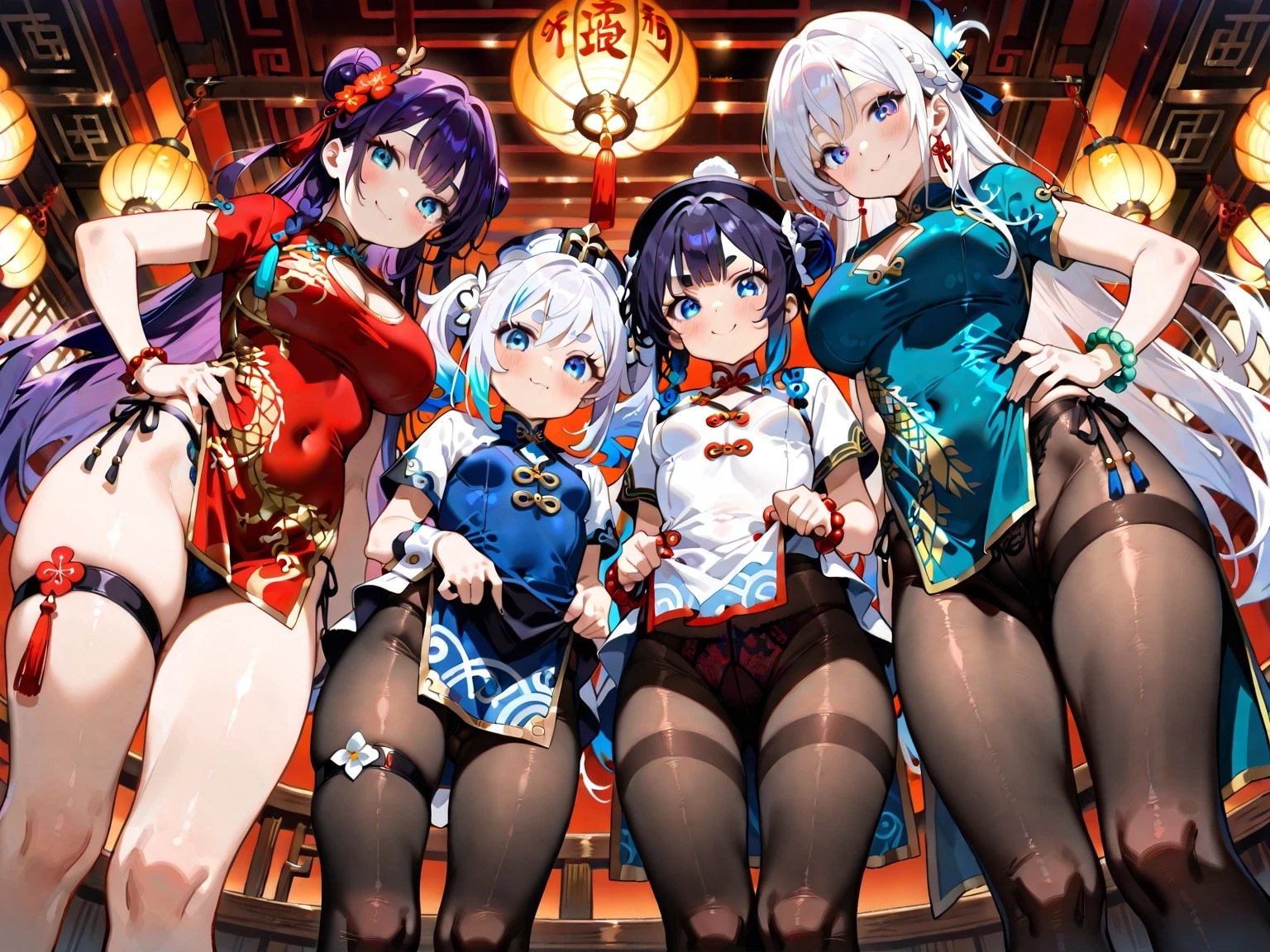 黒タイツ美少女イラスト集2チャイナ編 画像1