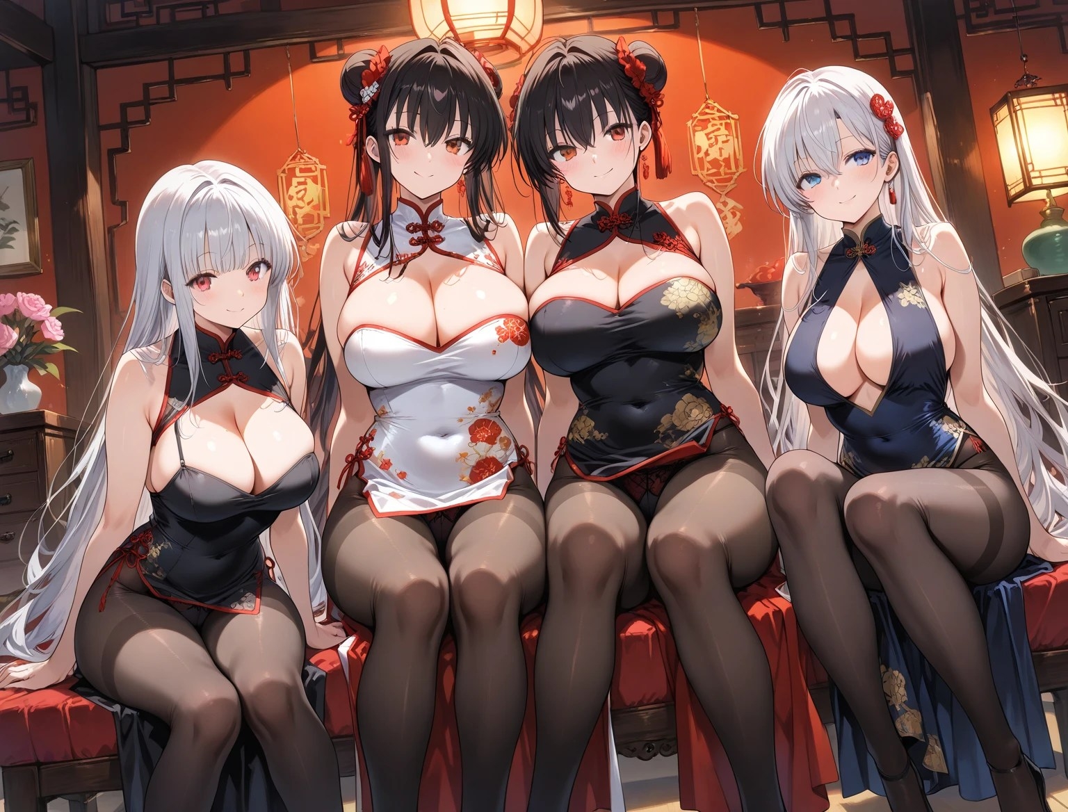 黒タイツ美少女イラスト集2チャイナ編 画像6