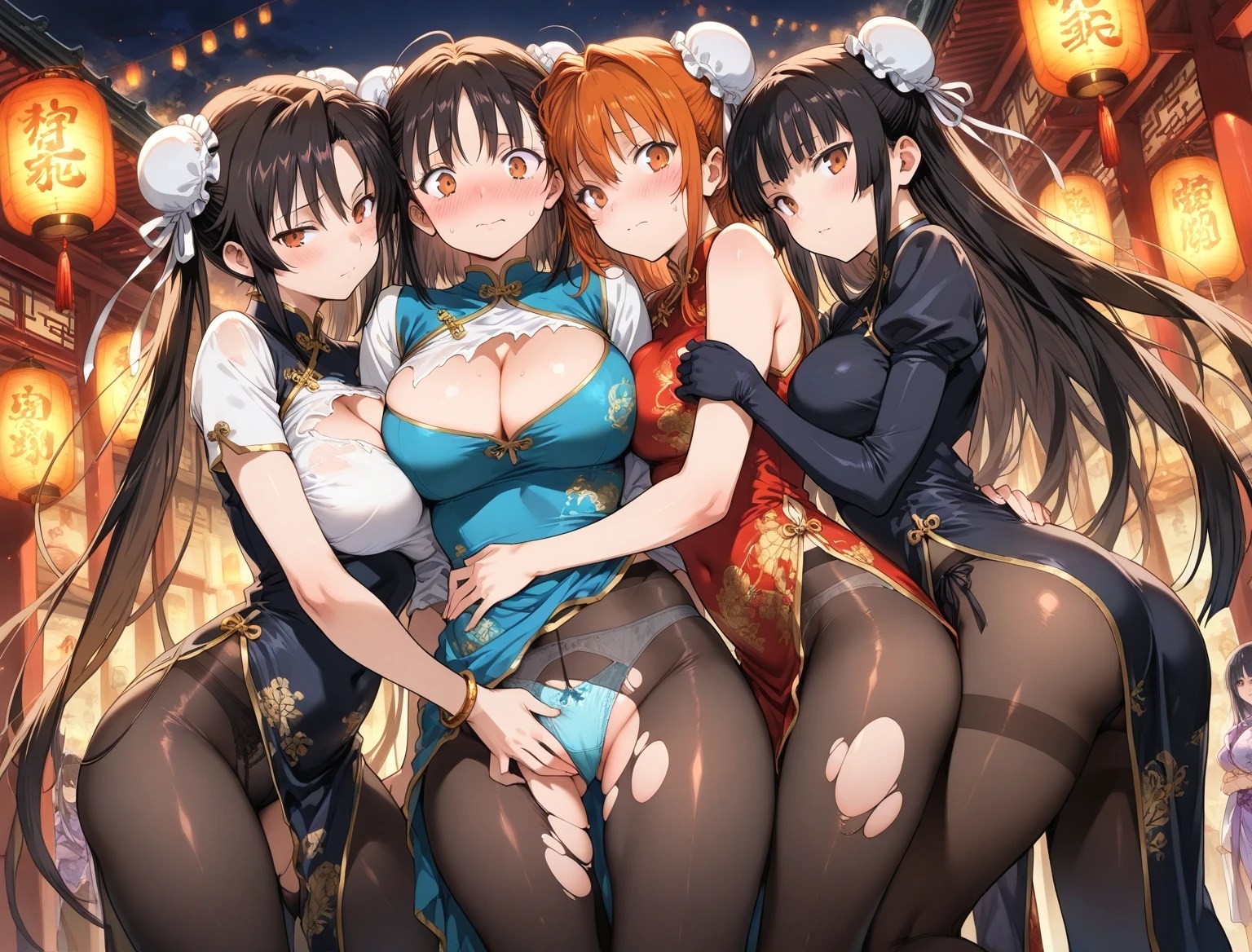 黒タイツ美少女イラスト集2チャイナ編 画像7