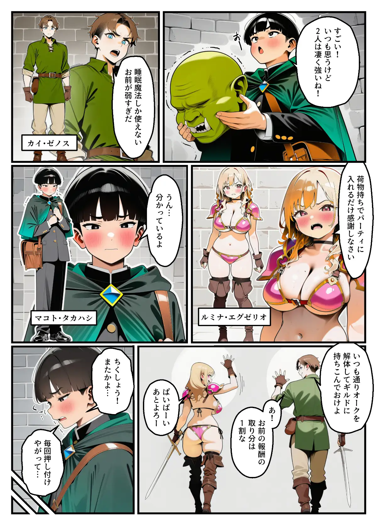 パーティメンバーのビキニアーマー生意気ギャルを魔法の力で寝取ります！【お試し版】 サンプル画像 2