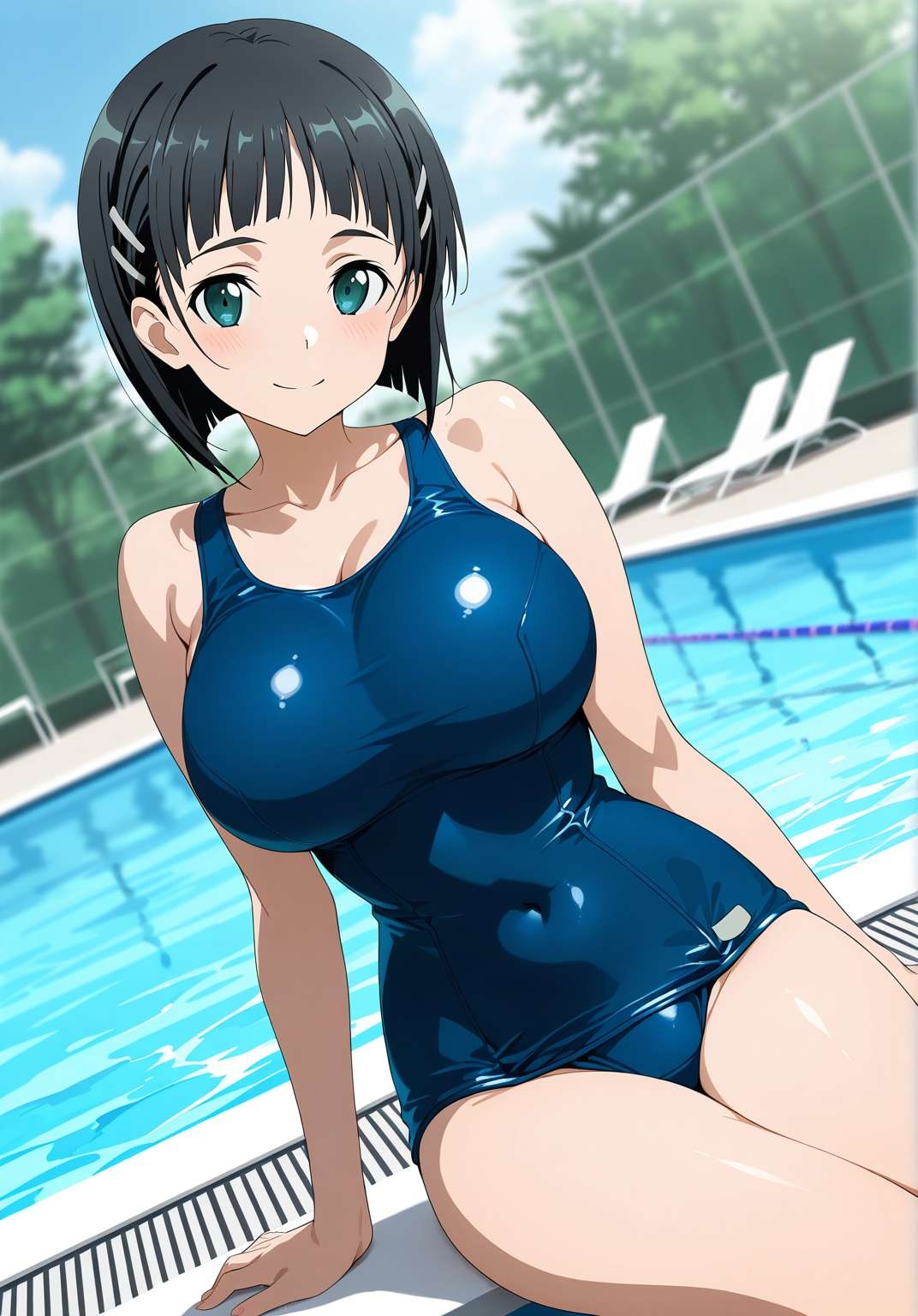 直葉、スク水のまま寝取られ 画像1