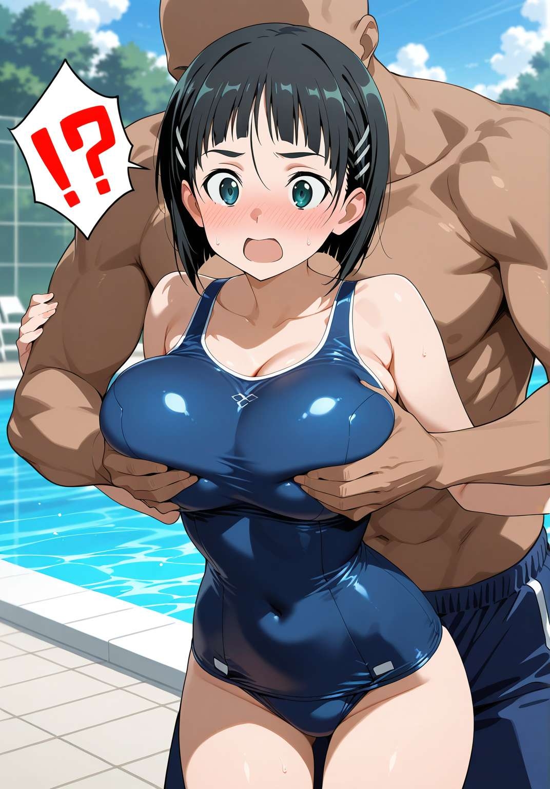 直葉、スク水のまま寝取られ 画像3