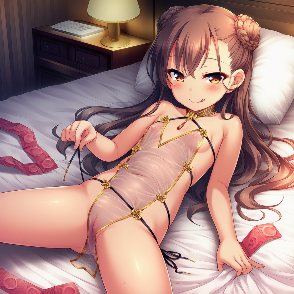 エッチな服を着た少女達の事前?_7