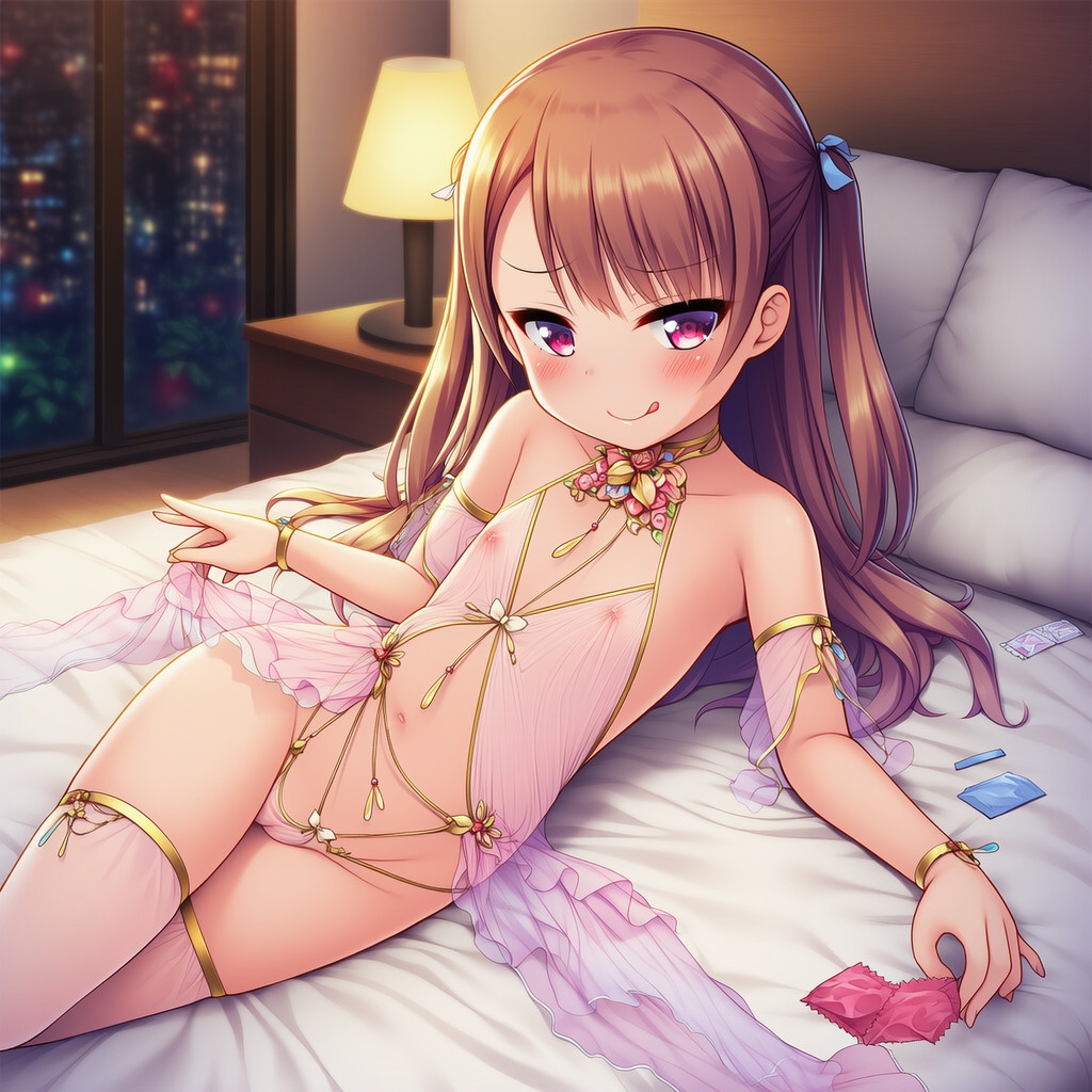 エッチな服を着た少女達の事前?_8