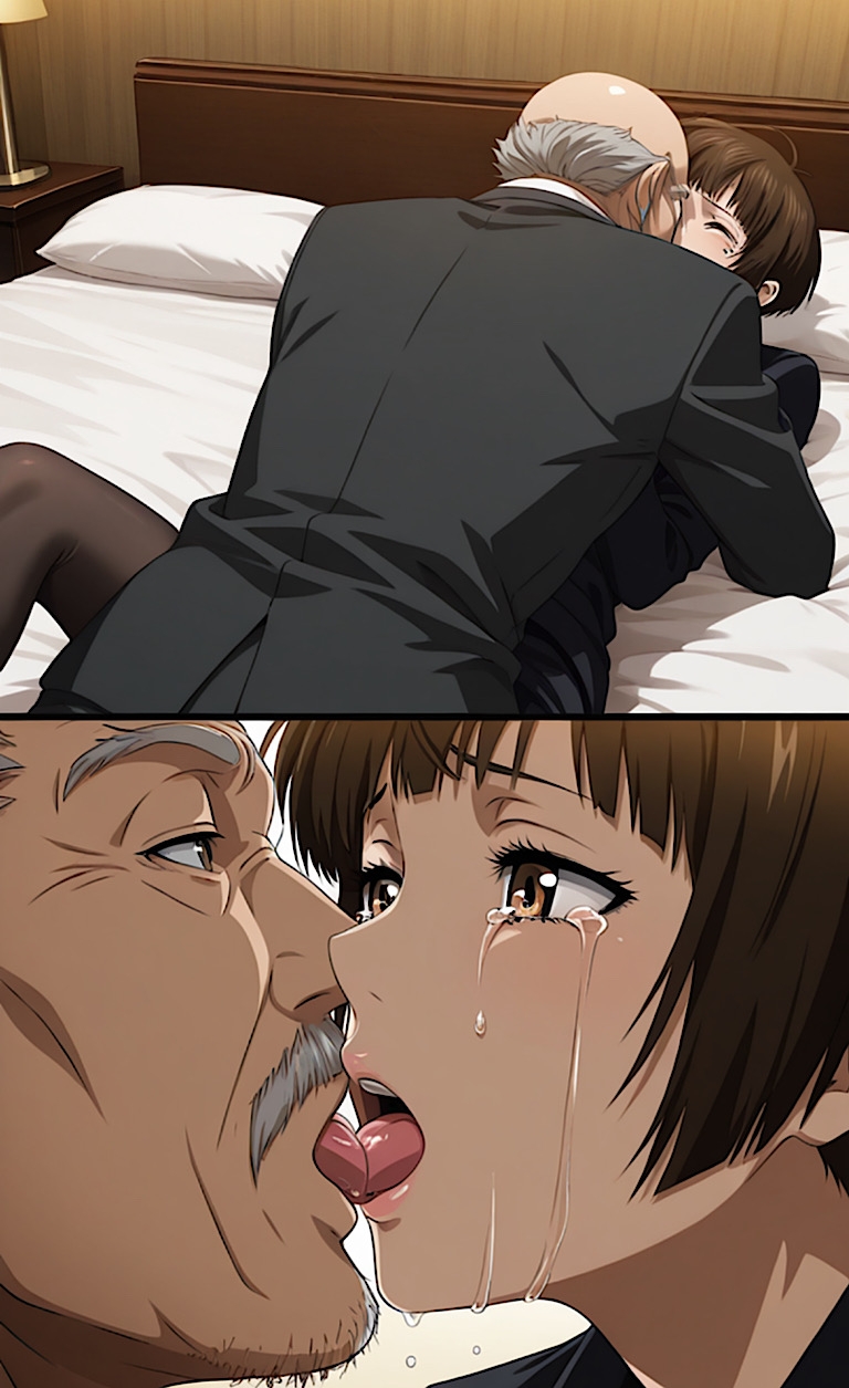 500枚【サイコパ◯常◯朱監視官】屈辱！人質を取られジジイ達と中出しSEX！ 画像6