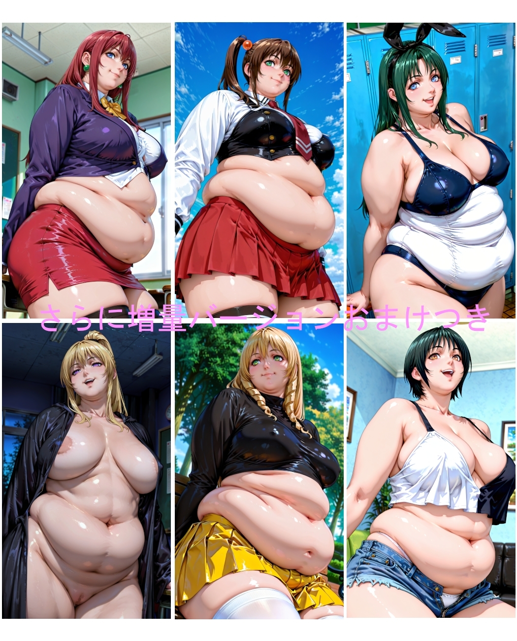 肥満化女子 ～バ〇ブルブラックシリーズ～ 画像8