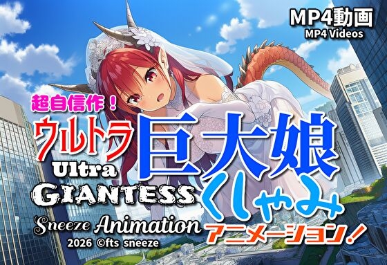 【超自信作！】ウルトラ巨大娘くしゃみアニメーション！/ Ultra Giantess Sneeze Animation!