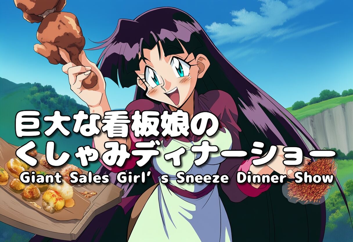 【超自信作!】ウルトラ巨大娘くしゃみアニメーション!/ Ultra Giantess Sneeze Animation!_8