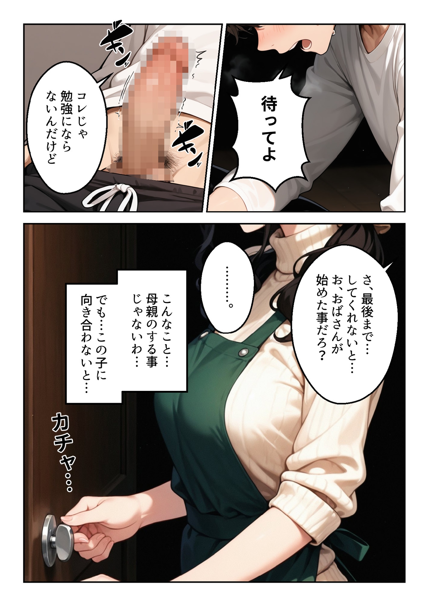 深夜の受験勉強。義母の差し入れは裏口(アナル)でした。_6