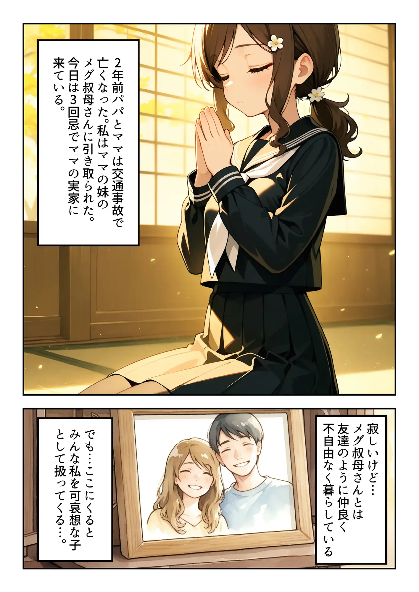 線香と煙草の香。 サンプル画像 2