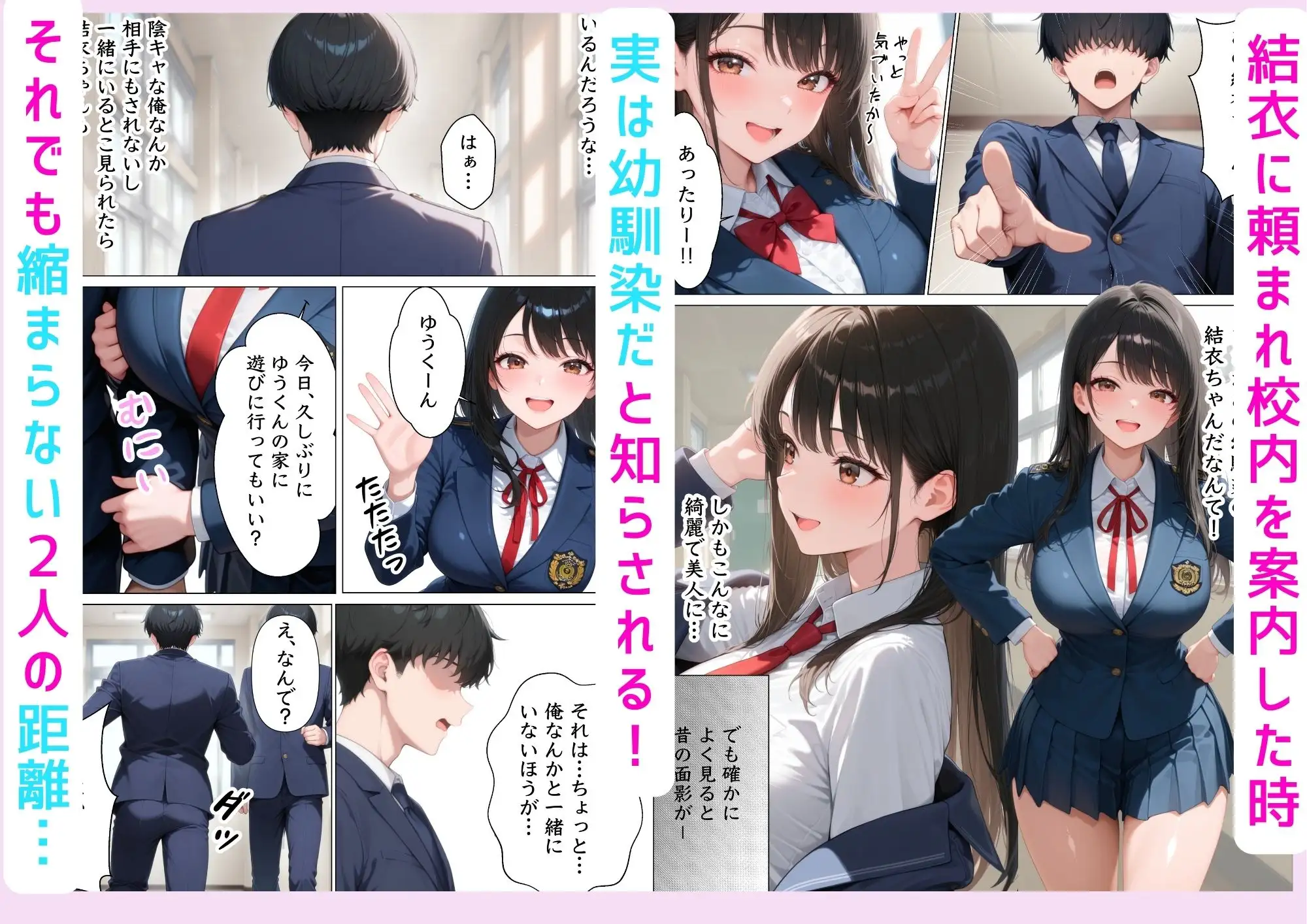 童貞陰キャが幼馴染の清楚系美女を何度も絶頂させたらセックスの虜になった話 サンプル画像 2