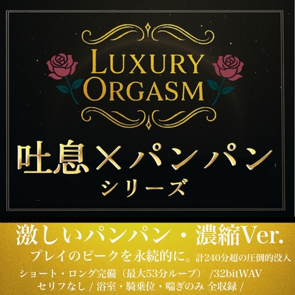 【究極体感】LUXURY ORGASM 03 -EXCEED- 濃密吐息と重低音サウンドの240分超(48kHz32bitWAV同梱)-0画像