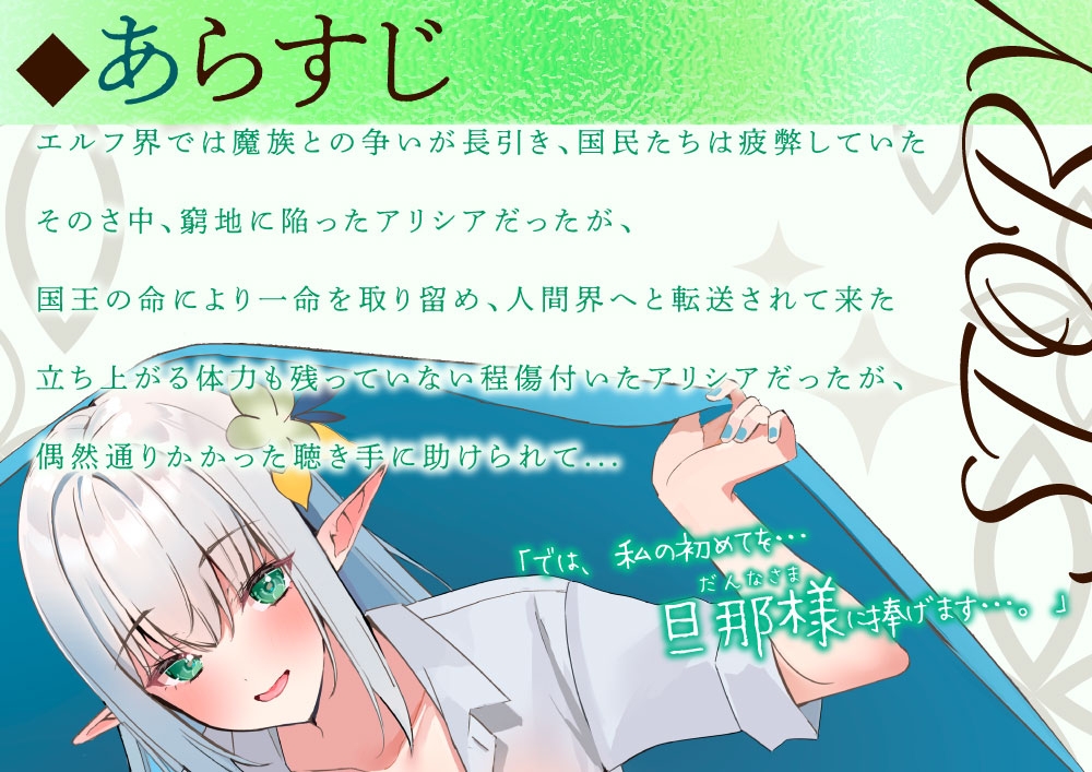 【ロイヤルおまんこ】手負いのエルフ姫を助けたら懐かれて求婚された件【CV.ありのりあ】 画像1