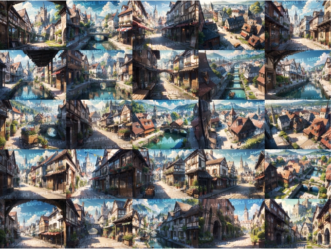 【背景216枚】中世の街並み|差分あり_1