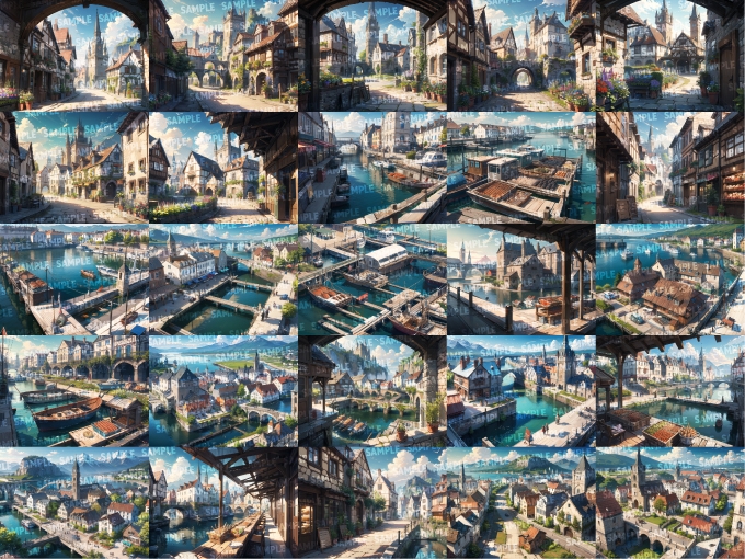 【背景216枚】中世の街並み|差分あり_2