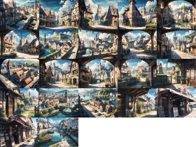【背景216枚】中世の街並み|差分あり_3