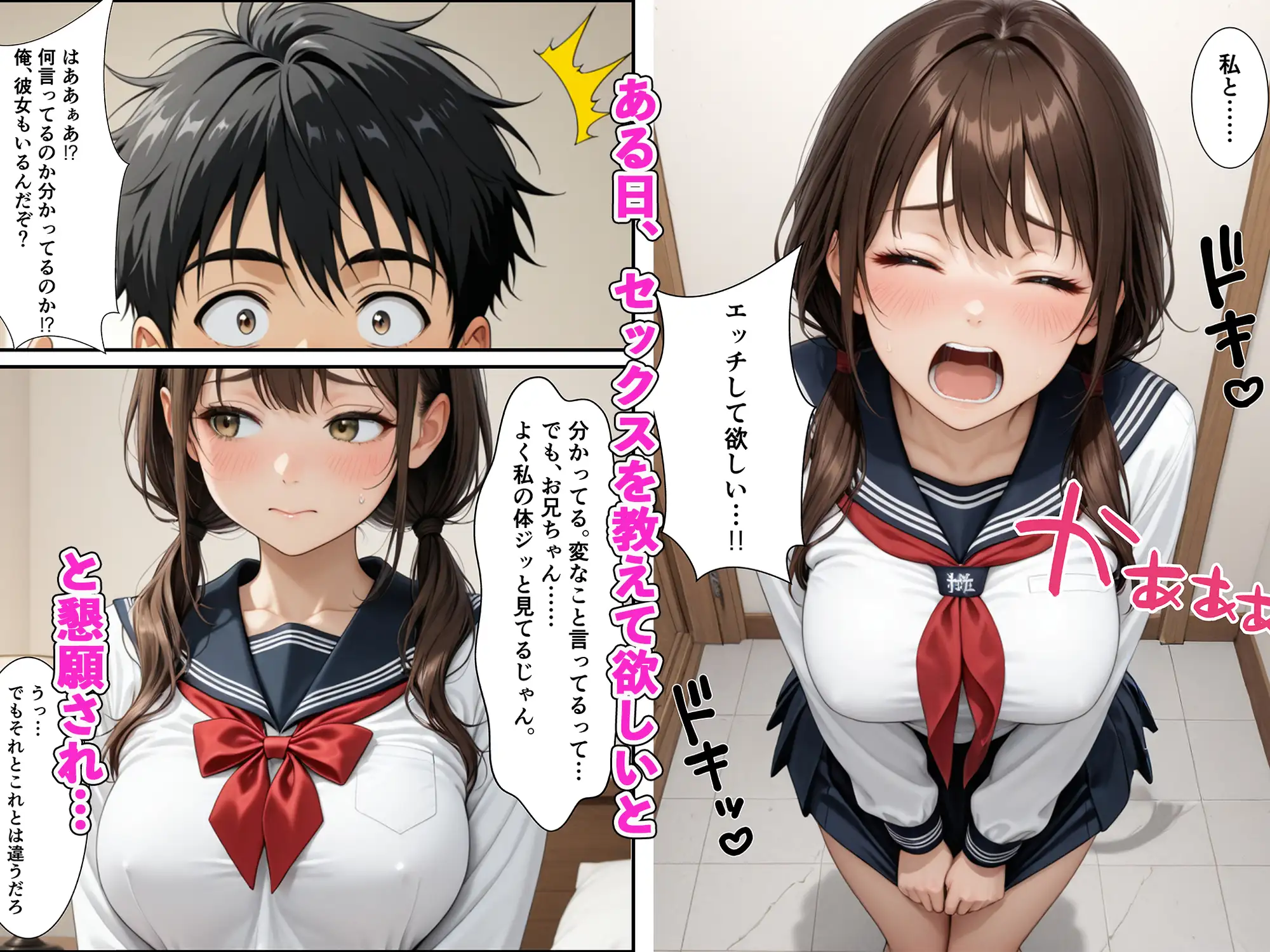 Fカップ妹と相性良すぎて生ハメSEXが止まらない サンプル画像 3