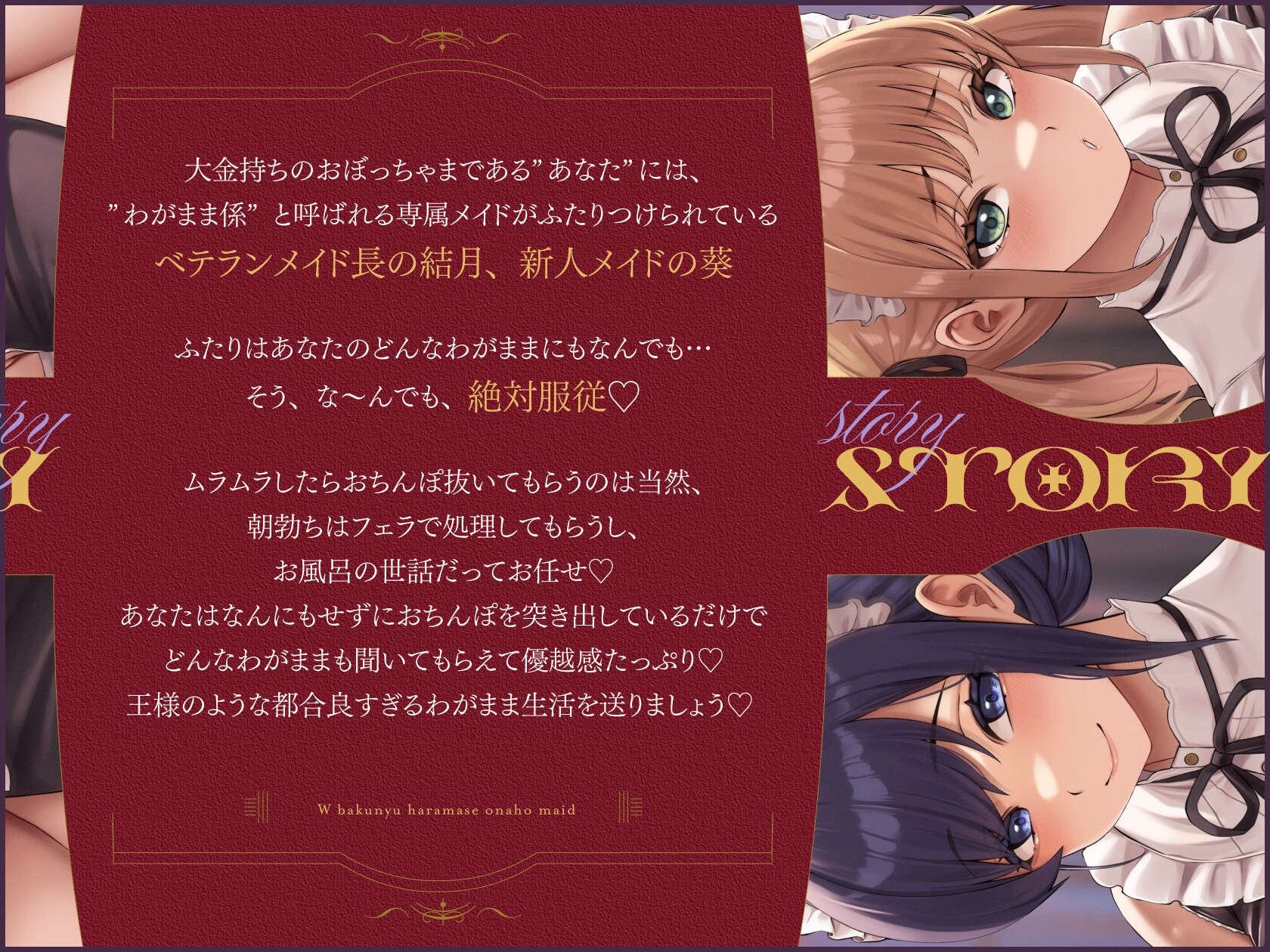 わがまま放題→絶対服従!? 俺だけのW爆乳孕ませオナホメイド ～ご主人様の言うことはぜった～い!!どんなわがままプレイも叶えちゃう♪～ 画像2