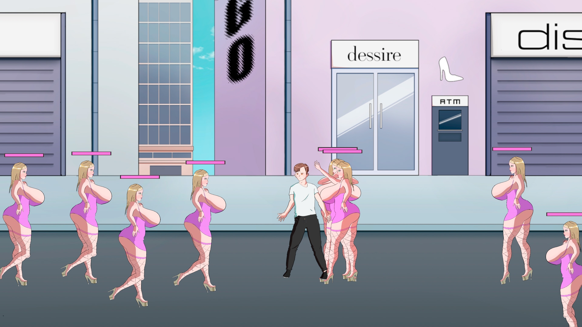 [WeakHero] - 絶望の70秒:美少女分身軍団の執拗な誘惑とビンタ [Action/Live2D] 画像2