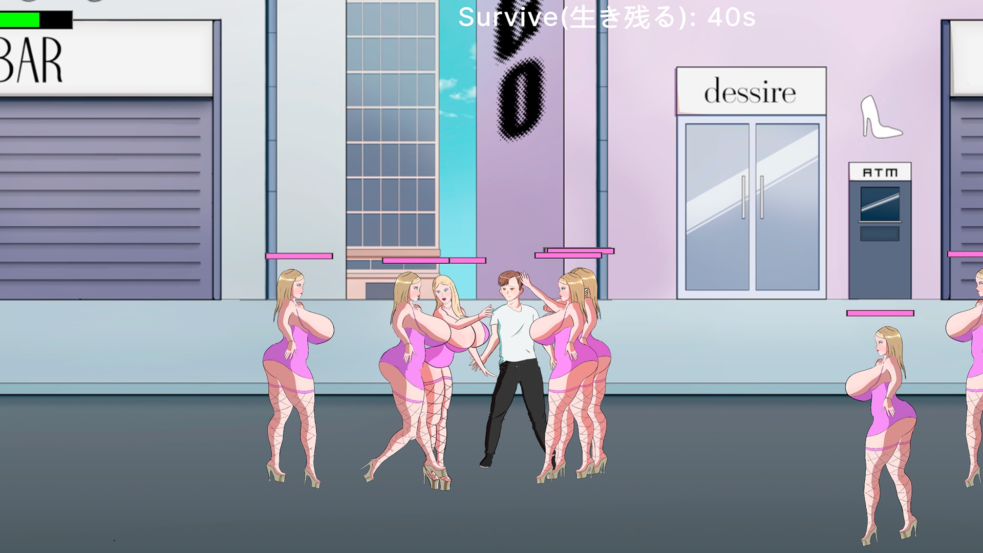 [WeakHero] - 絶望の70秒:美少女分身軍団の執拗な誘惑とビンタ [Action/Live2D] 画像3