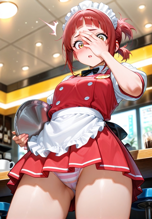 下から失礼します ウェイトレス編_5