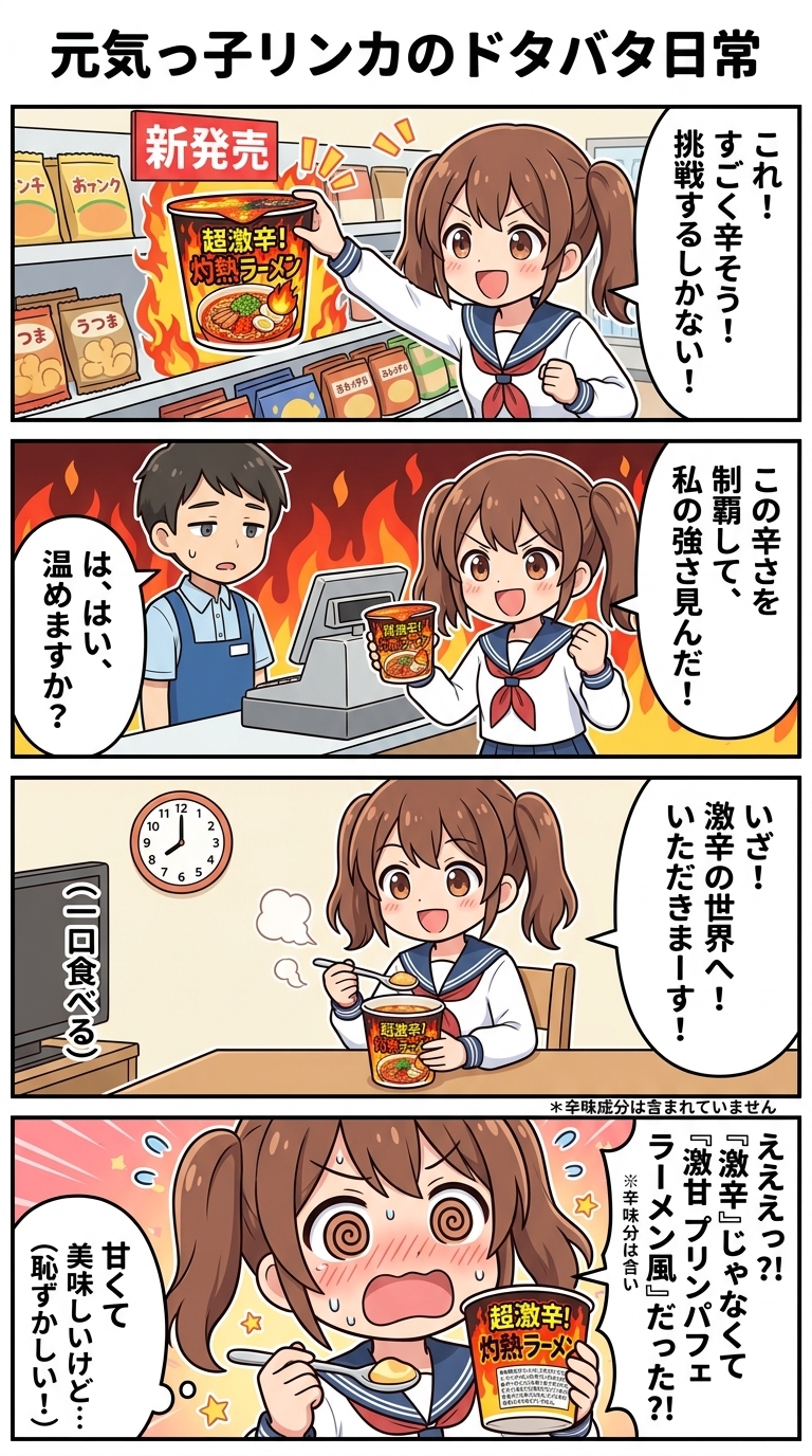 ポンコツ女子の日常4コマ サンプル 4/7