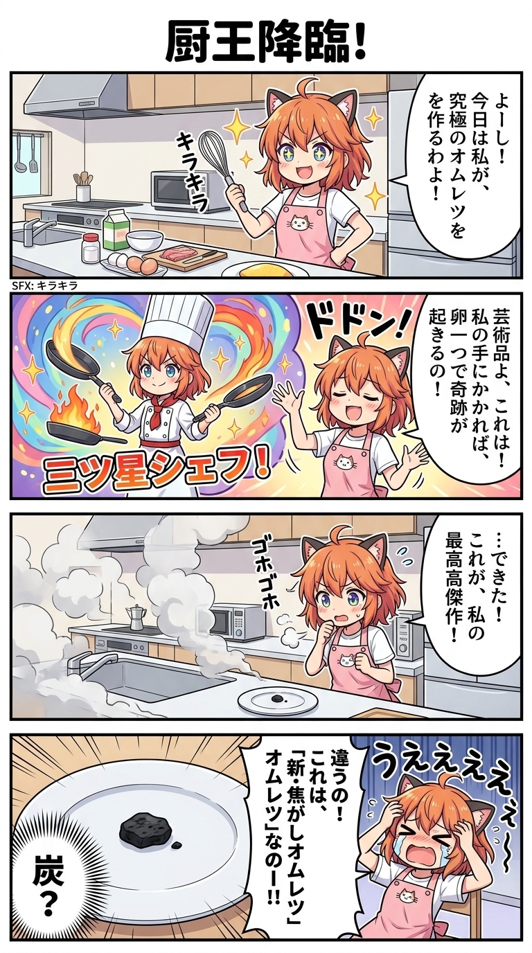 ポンコツ女子の日常4コマ サンプル 7/7