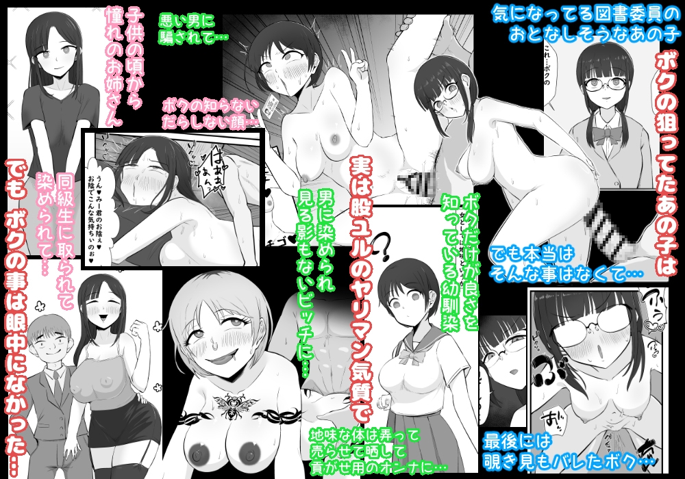 【BSS】ボクは相手にされないヤリマン図鑑 サンプル 1/3