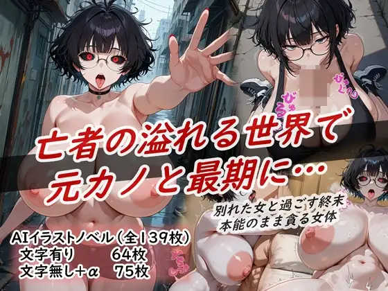 イラストノベル『亡者の溢れる世界で元カノと最期に…』 ジャケット画像
