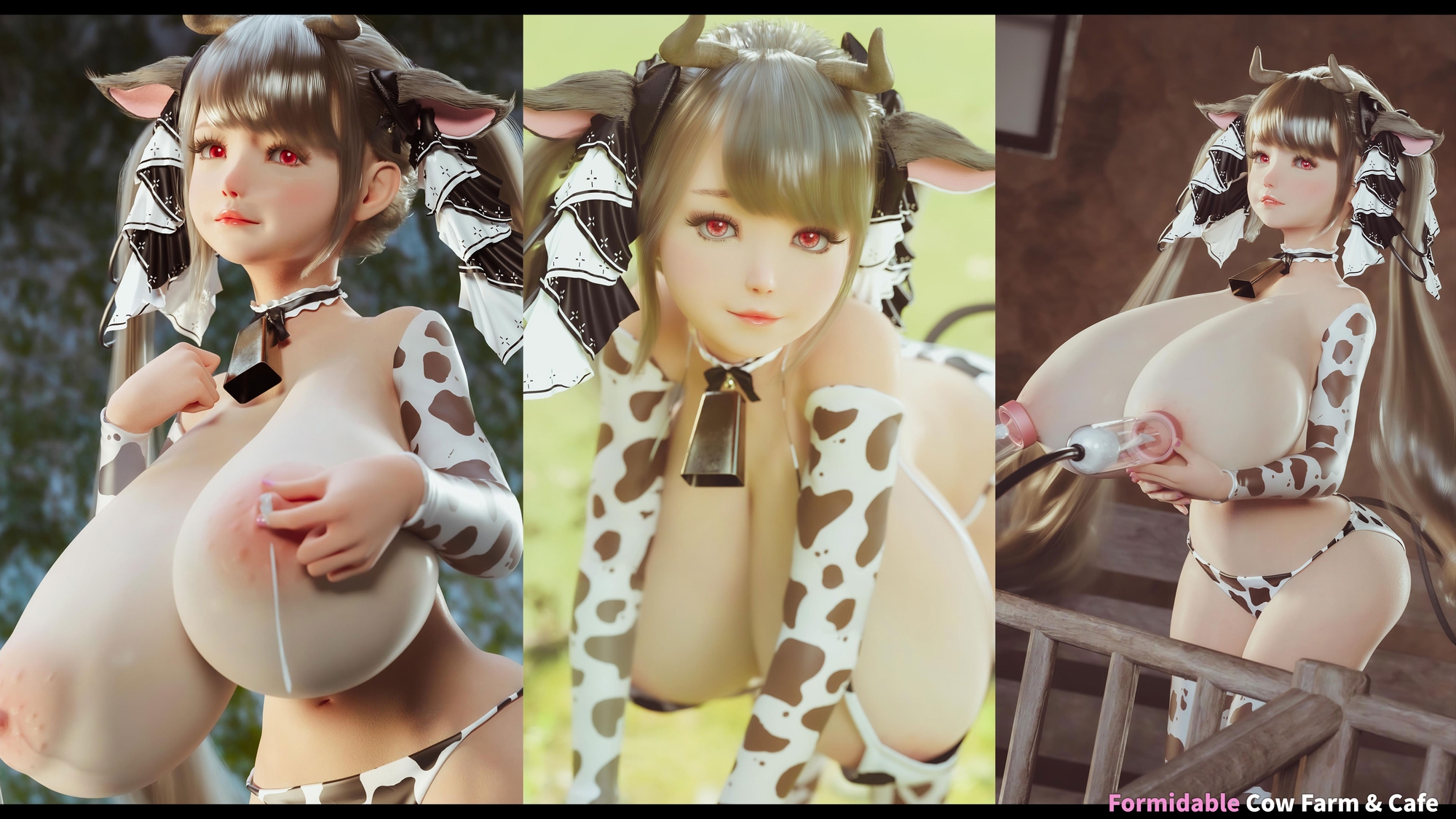 牛柄ビキニの爆乳牛娘4 画像7