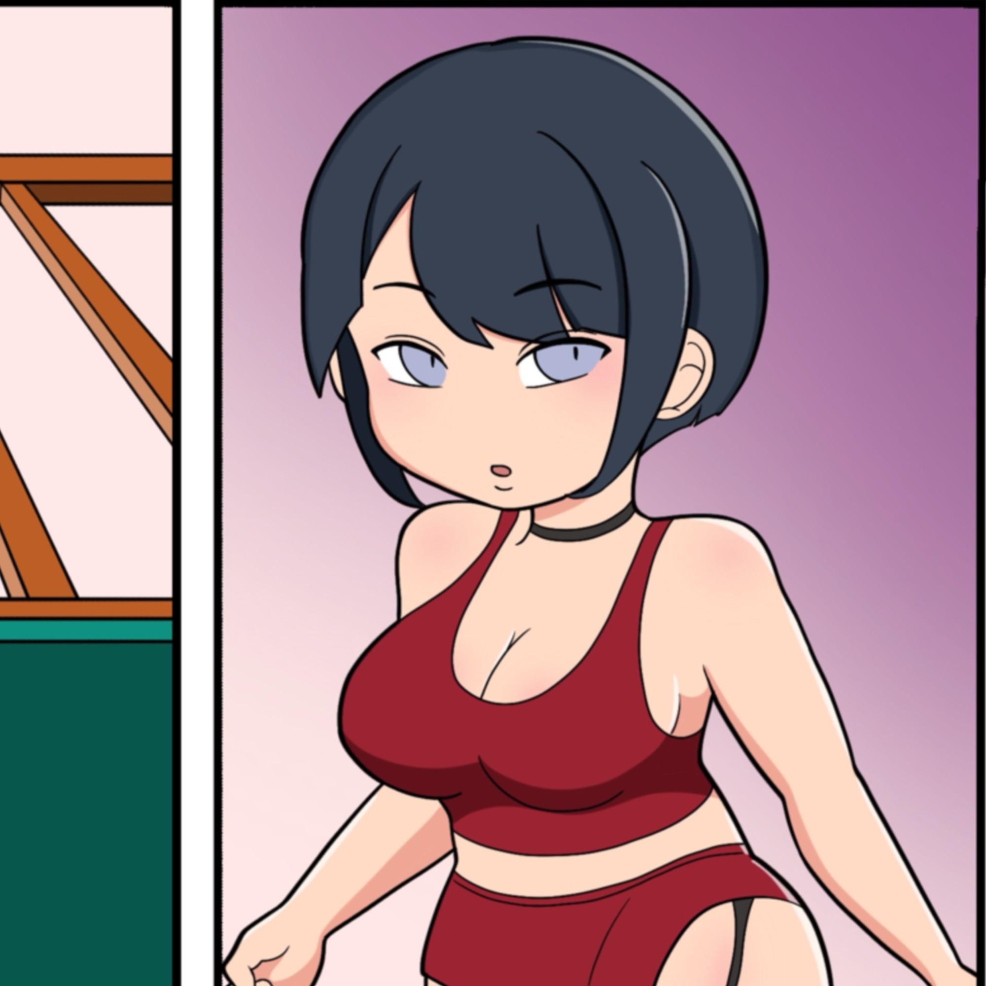 女戦闘員と女スパイの首絞めリョナ漫画 画像1