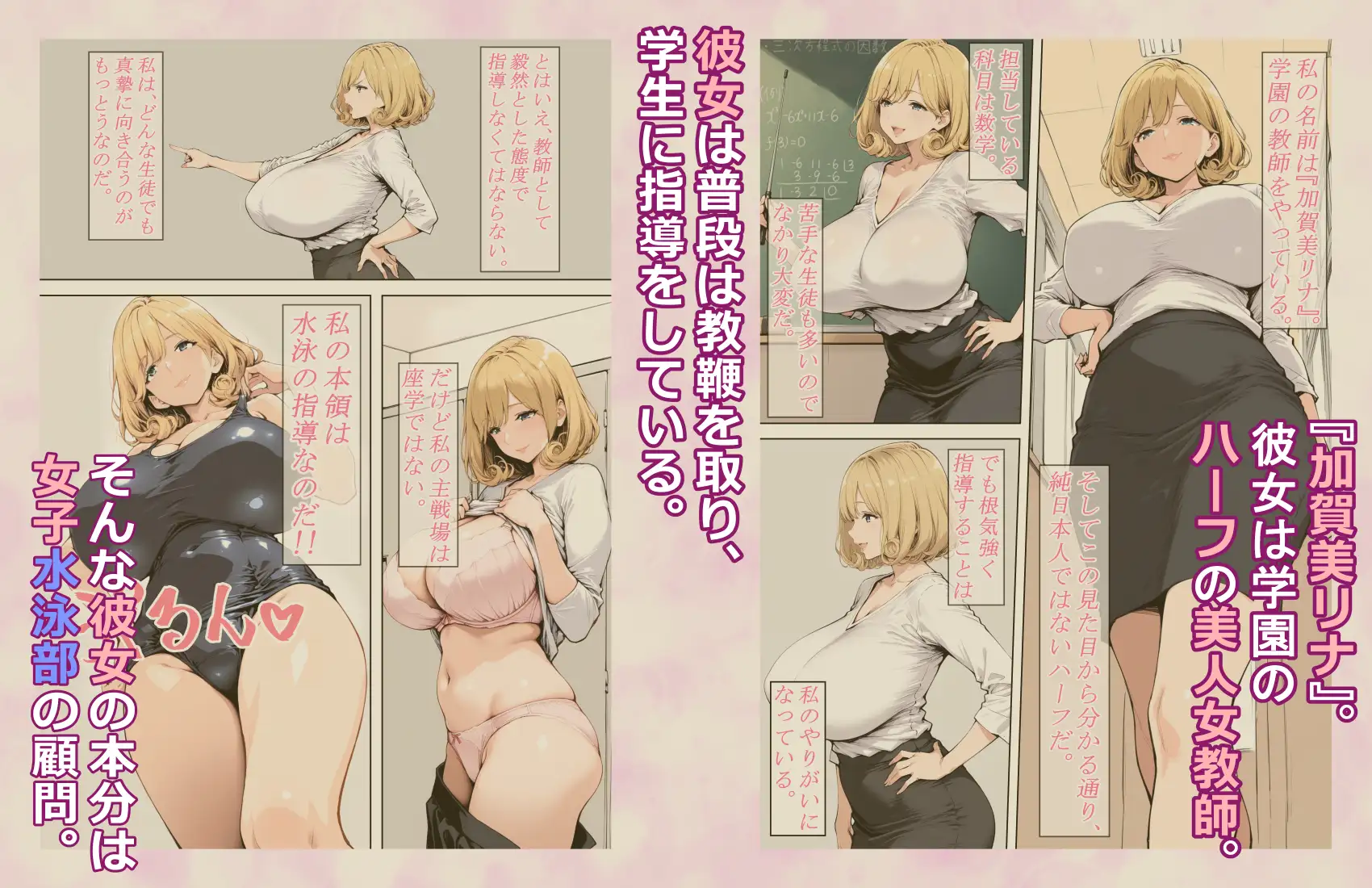 美人巨乳水泳教師に憑依したのでオナニーして教え子とレズセする!! [TSの人] | DLsite - R18