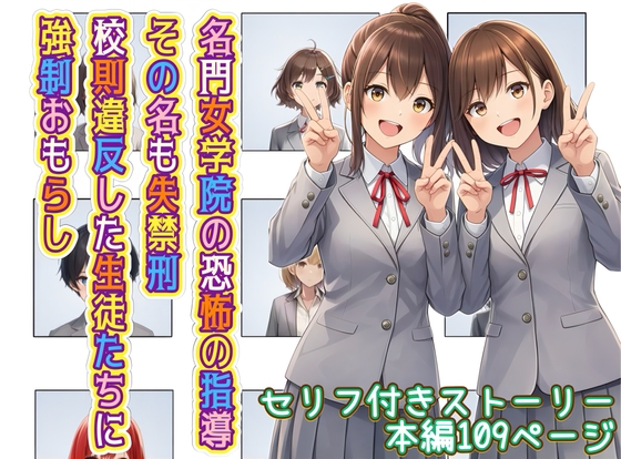 名門女学院の恐怖の指導 その名も失禁刑 校則違反した生徒たちに強制おもらし