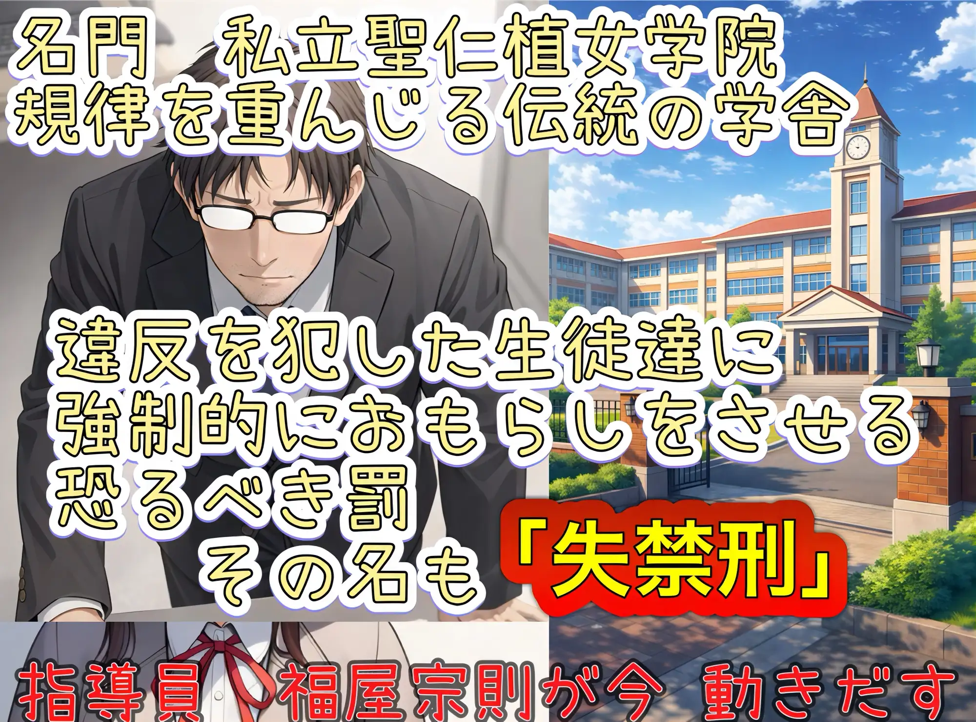 名門女学院の恐怖の指導 その名も失禁刑 校則違反した生徒たちに強○おもらし [Niche Shop] | DLsite - R18