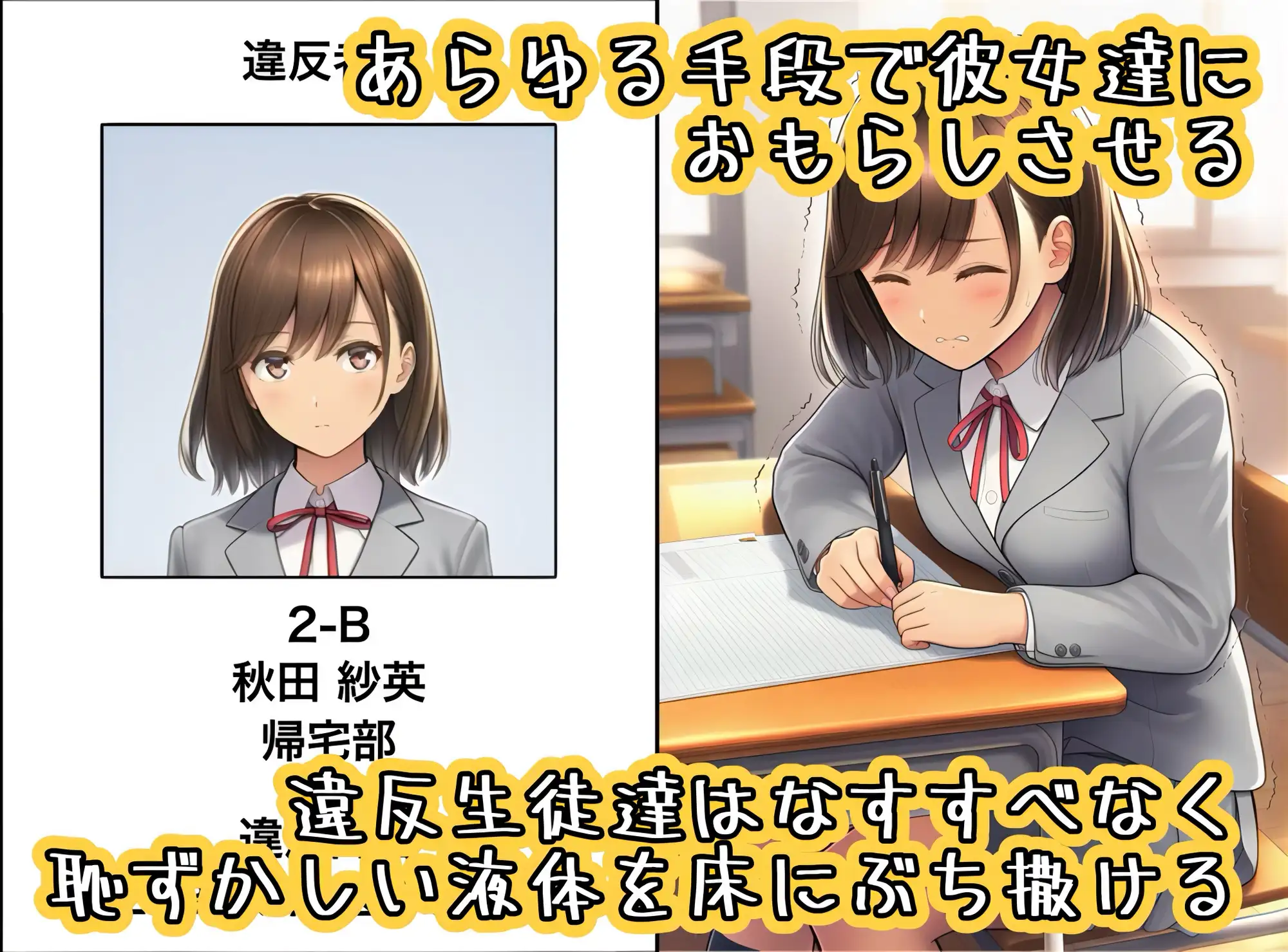 名門女学院の恐怖の指導 その名も失禁刑 校則違反した生徒たちに強○おもらし [Niche Shop] | DLsite - R18