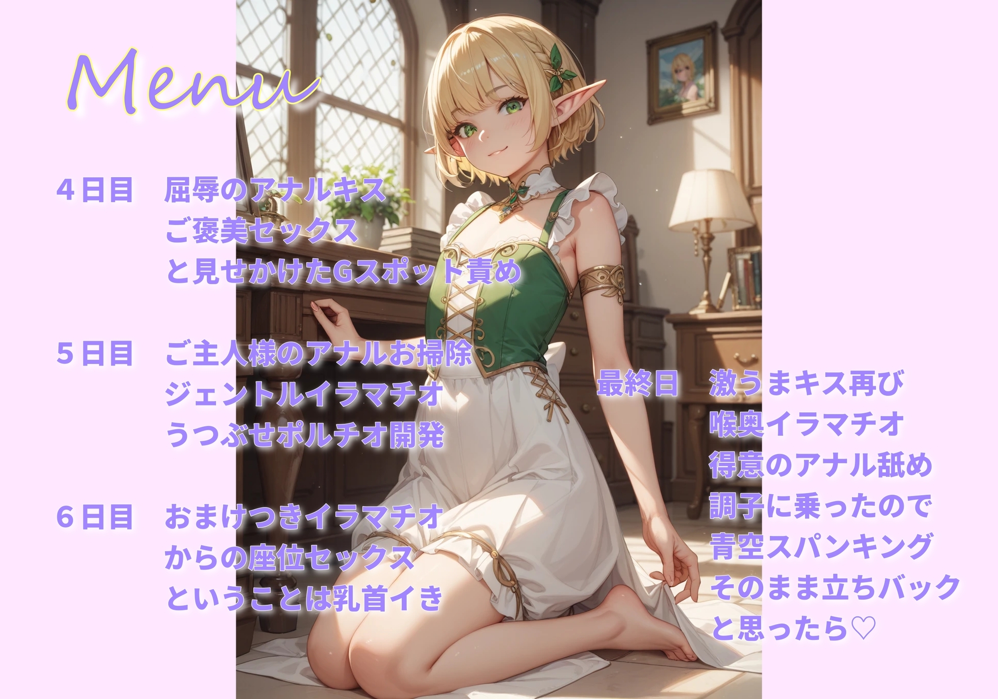 エルフの生意気小娘を一週間調教してみた。 画像4