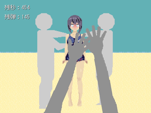 溶けるスク水を水鉄砲で撃つ 画像2