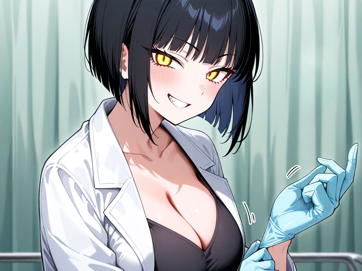 【期間限定100円】アナル検査中に包帯でぐるぐる巻きに全身拘束して強○メスイキさせる女医 画像5