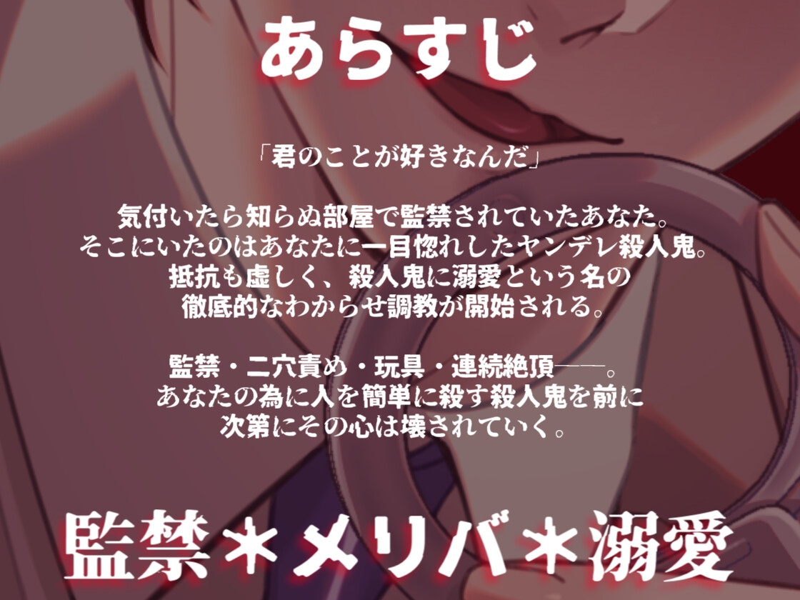 ヤンデレ殺人鬼に惚れられ独占欲による二穴調教の溺愛監禁生活をさせられる話 画像1