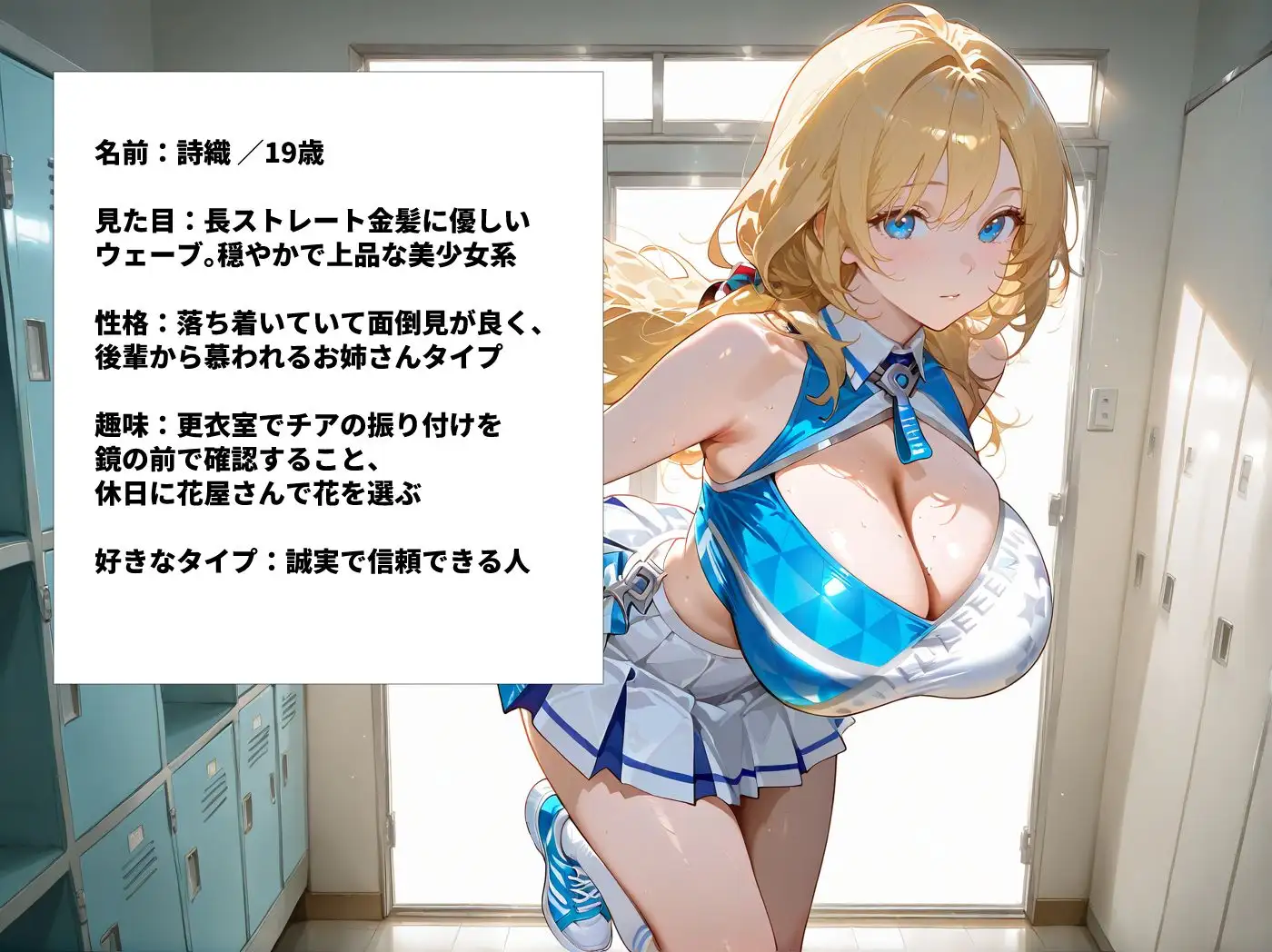 巨乳チアガール部員3人とあまあまなラブラブセックス サンプル画像 7