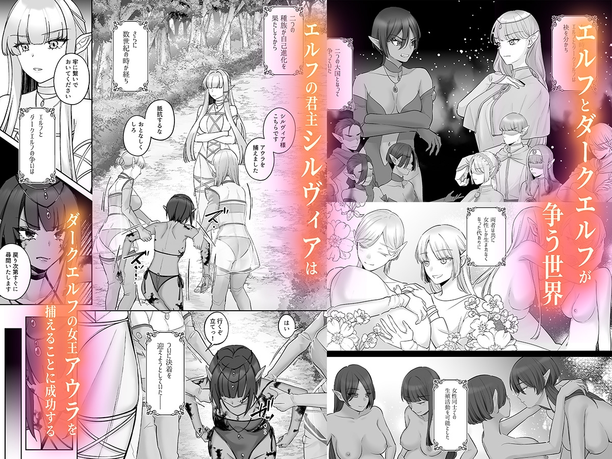 エルフ陥落  ～エルフにえっちな淫紋を付けてレズ堕ちさせる～ 画像1