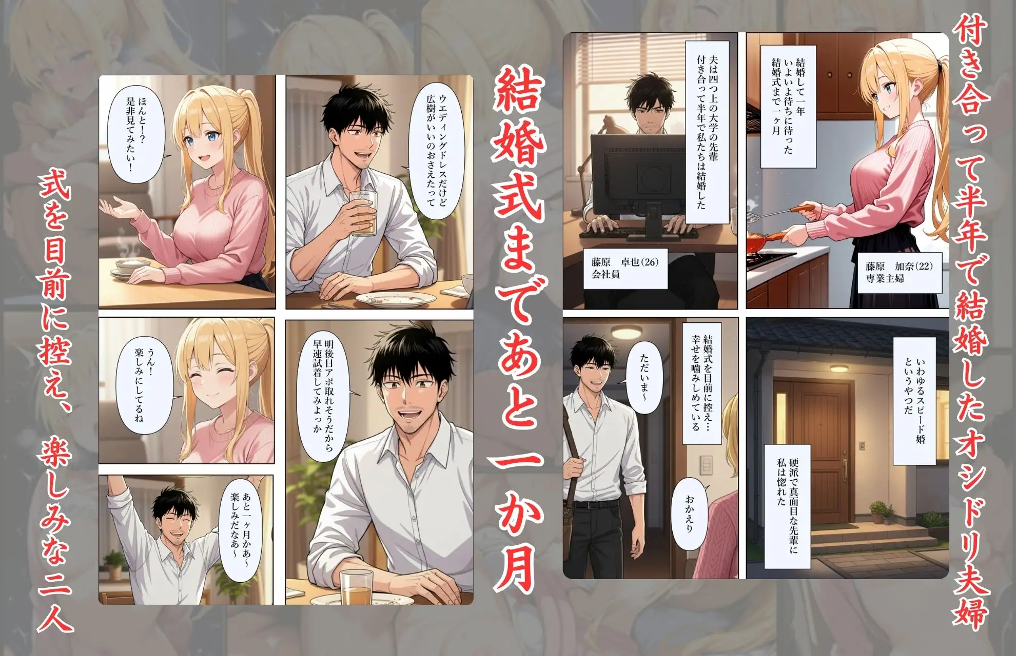 結婚式前夜に… サンプル画像 3