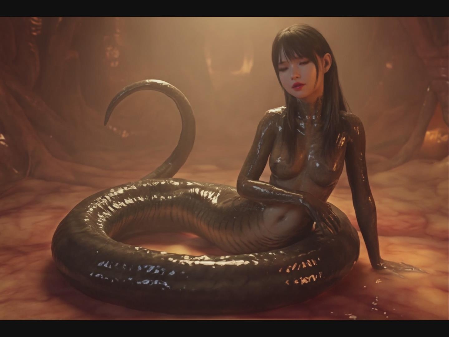 【インタラクティブ映画】淑妍(ソヨン):女王意識による支配とセーラー服からのラミア羽化変異 画像3