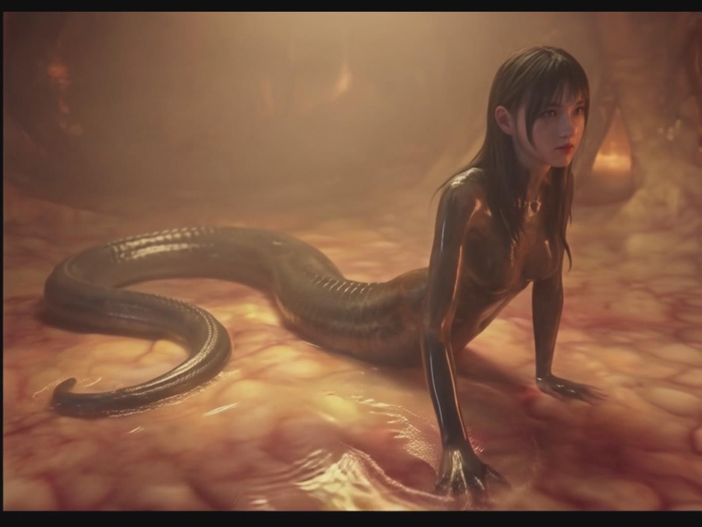 【インタラクティブ映画】淑妍(ソヨン):女王意識による支配とセーラー服からのラミア羽化変異 画像6