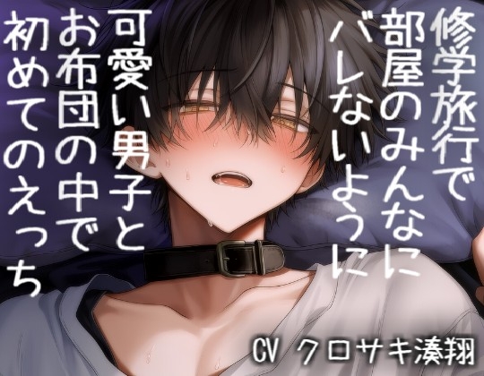 修学旅行で部屋のみんなにバレないように可愛い男子とお布団の中で初めてのえっち-0画像