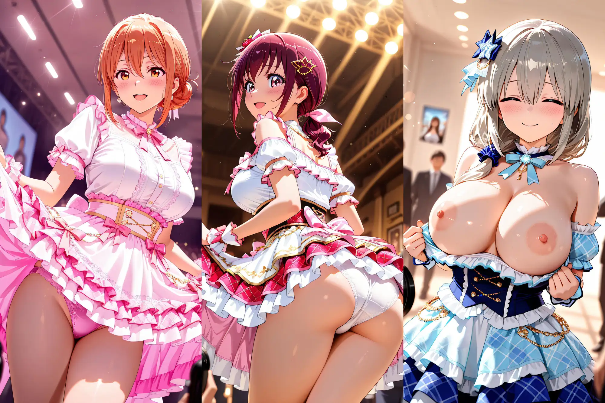 人妻アイドルの絶頂中出しライブ サンプル画像 2