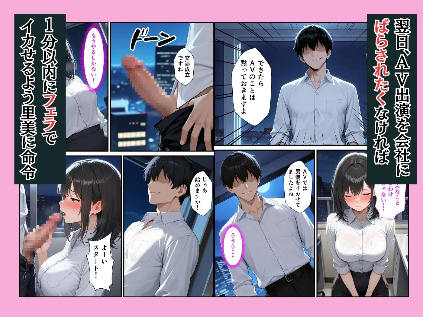 感じの悪いねちねち巨乳上司の弱みを握って中出しセックスする話 サンプル画像 4